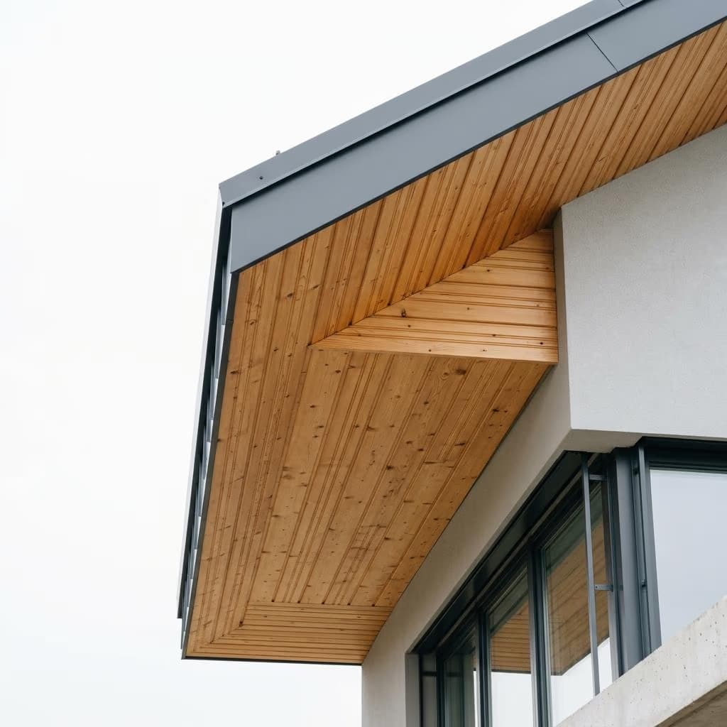 Podbitka dachowa z desek profilowanych