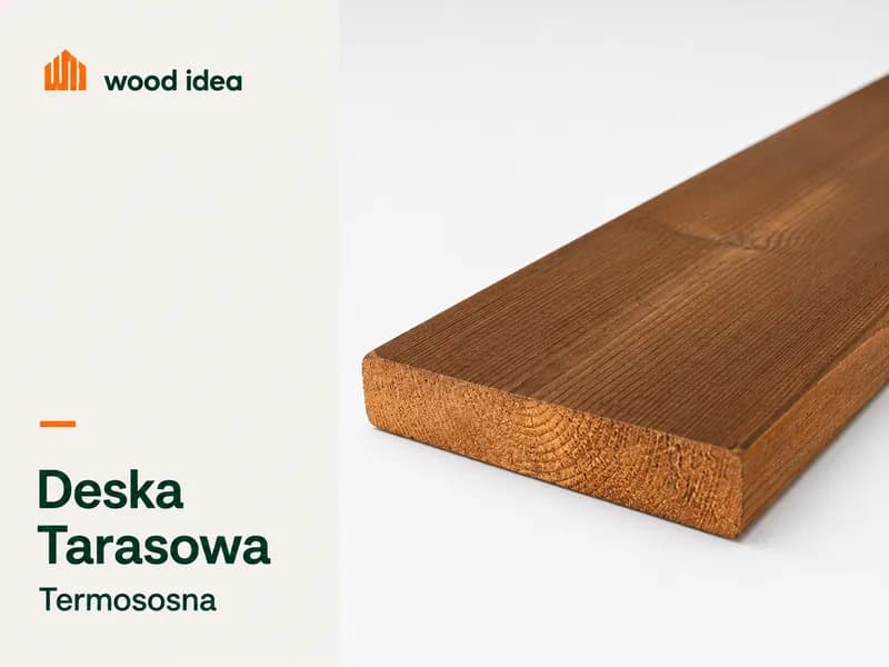 Deska Tarasowa Termososna 26x140x3900-4200mm Klasa AB | Wrocław